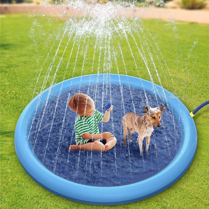 Dog Splash Pad – Non-Slip Pet Sprinkler Pool for Cooling, Play & Summer Fun