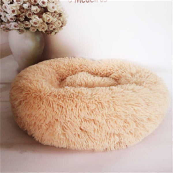 Dog Beds For  Dogs Round Plush Cat Litter Kennel Pet Nest Mat Puppy Beds