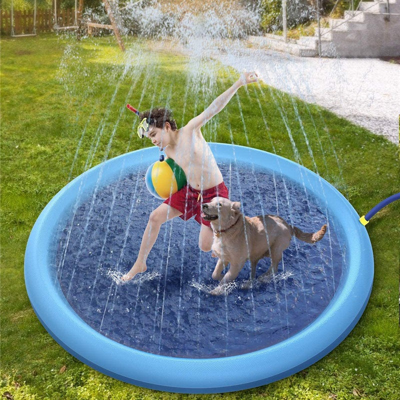 Dog Splash Pad – Non-Slip Pet Sprinkler Pool for Cooling, Play & Summer Fun