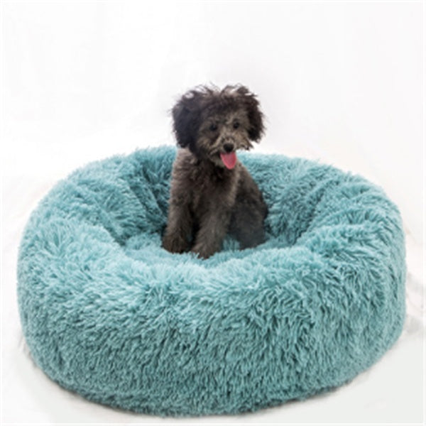 Dog Beds For  Dogs Round Plush Cat Litter Kennel Pet Nest Mat Puppy Beds