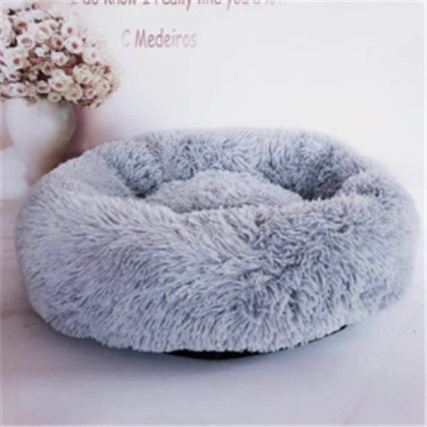 Dog Beds For  Dogs Round Plush Cat Litter Kennel Pet Nest Mat Puppy Beds