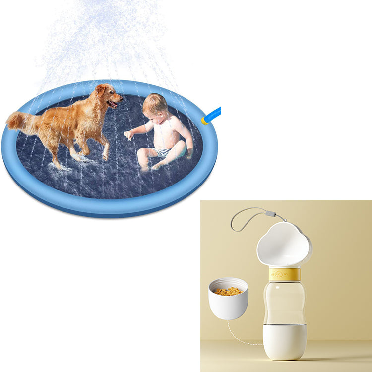 Dog Splash Pad – Non-Slip Pet Sprinkler Pool for Cooling, Play & Summer Fun