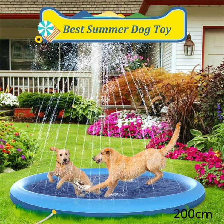 Dog Splash Pad – Non-Slip Pet Sprinkler Pool for Cooling, Play & Summer Fun