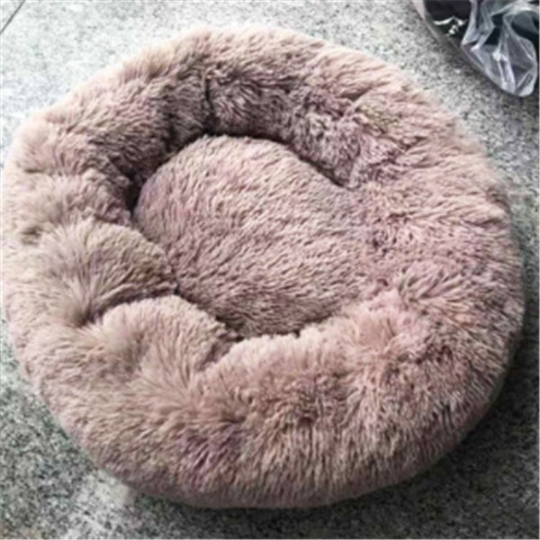 Dog Beds For  Dogs Round Plush Cat Litter Kennel Pet Nest Mat Puppy Beds