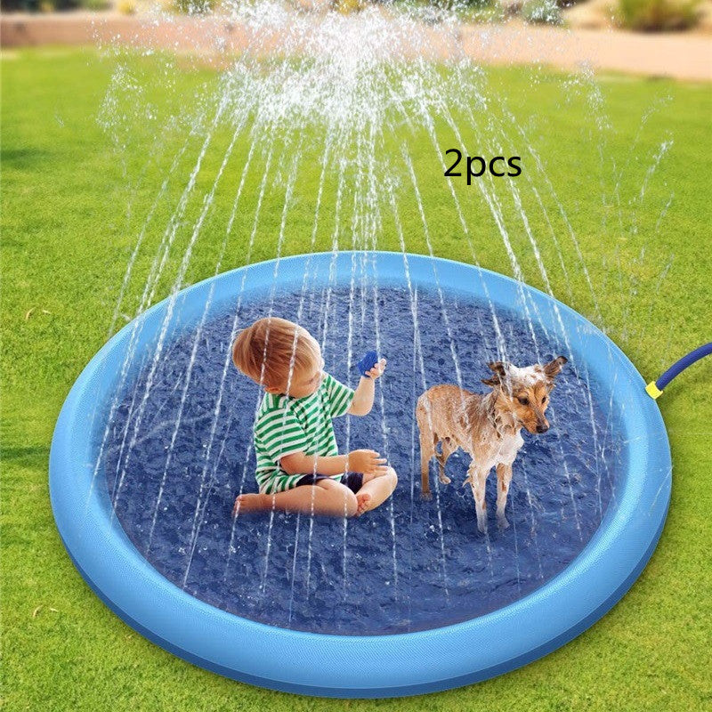 Dog Splash Pad – Non-Slip Pet Sprinkler Pool for Cooling, Play & Summer Fun