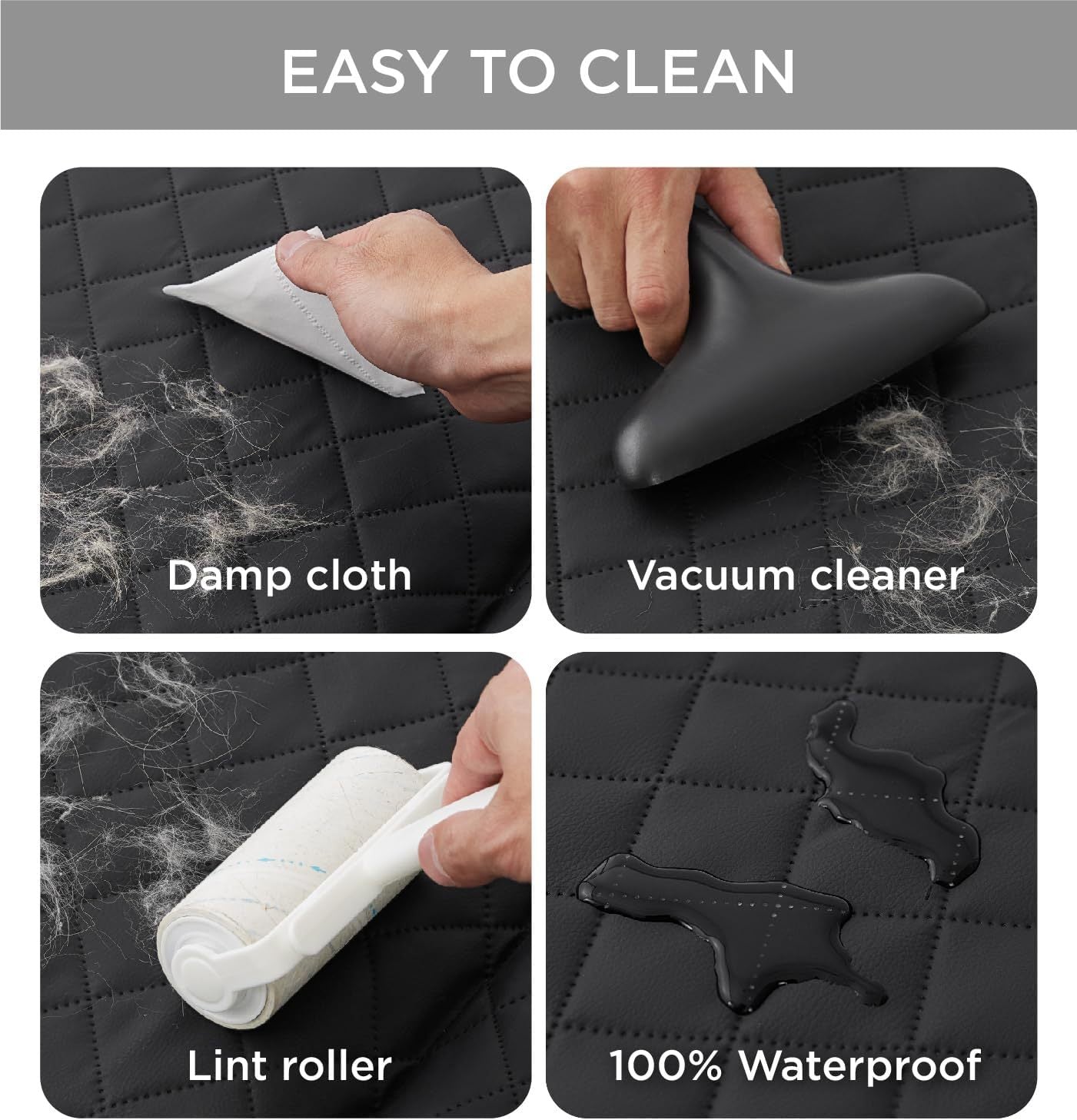 Made4Pets Pet Dog Car Back Seat Cover Back Seat Extension Pad Can Bear 400 Pounds Waterproof And Non-slip Dog Car Hammock Eight-layer Hard Bottom With PE Foam Easy To Install And Clean