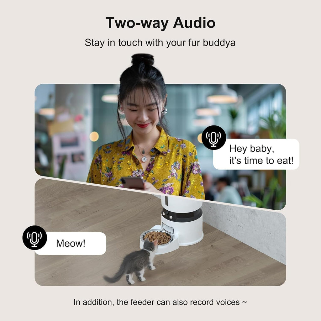 The Smart Chef 4L Wi-Fi Pet Feeder with HD Camera